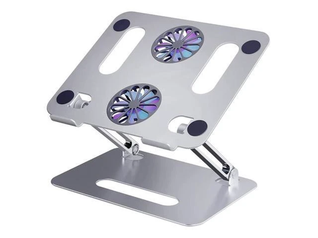 Alt view image 4 of 6 - Laptop Stand, Laptop Cooling Stand with Fan, Computer Laptop Cooler Riser Compatible for 10- 15Inch Notebooks, Tablets