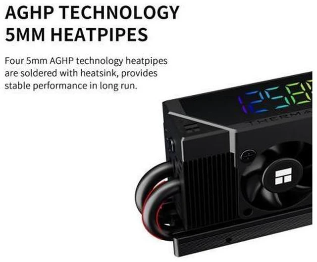 Alt view image 8 of 12 - HR10 2280 PRO Digital Black-Precision Solid-State Drive Temperature Monitoring, Built-in ARGB Digital Display and Smart Fan Control, up to 6500RPM