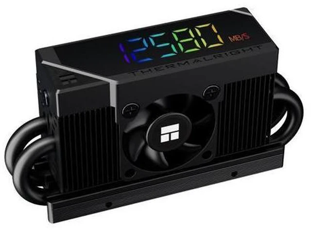 Alt view image 7 of 12 - HR10 2280 PRO Digital Black-Precision Solid-State Drive Temperature Monitoring, Built-in ARGB Digital Display and Smart Fan Control, up to 6500RPM