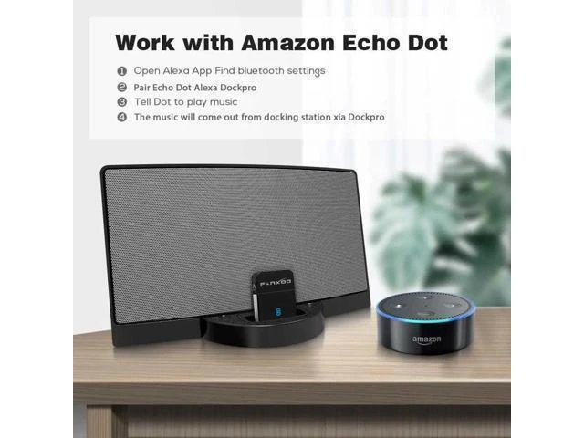 Alt view image 8 of 10 - 30Pin Wireless Bluetooth 5.0 Receiver Audio Adapter for SoundDock iPod iPhone Speaker Adaptor 30 Pin Dock Docking Station