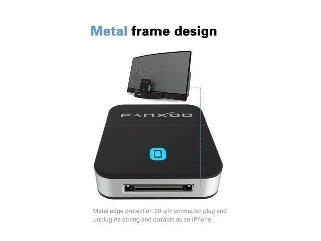 Alt view image 9 of 10 - 30Pin Wireless Bluetooth 5.0 Receiver Audio Adapter for SoundDock iPod iPhone Speaker Adaptor 30 Pin Dock Docking Station
