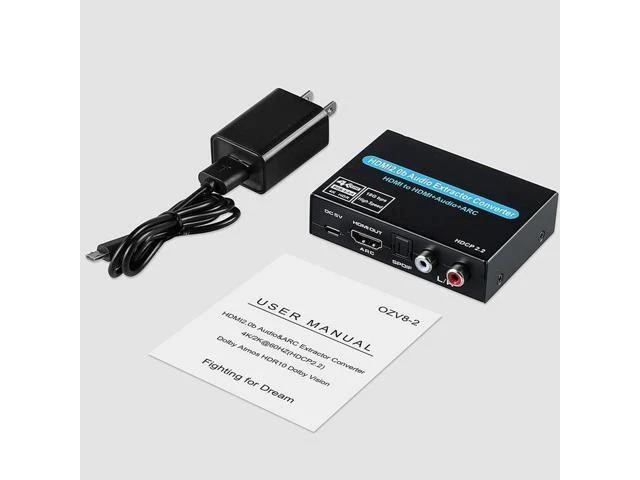 Alt view image 7 of 10 - Torpedo Nova HDMI 2.0 Audio Extractor, HDMI to HDMI+ARC+Optical+RCA, HDCP 2.2, Standalone Audio Operation