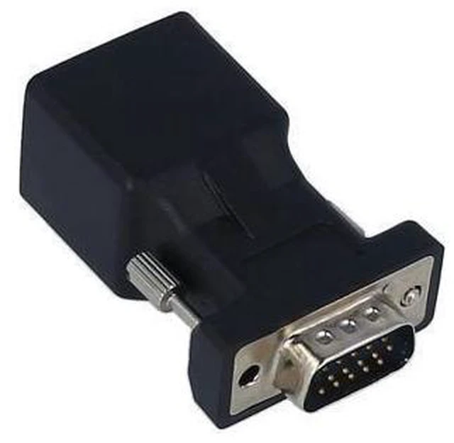 Alt view image 10 of 14 - 2PCS VGA to RJ45 Adapter VGA Male to RJ45 Adapter Ethernet Port Converter CAT5e CAT6 Network Cable Adapter