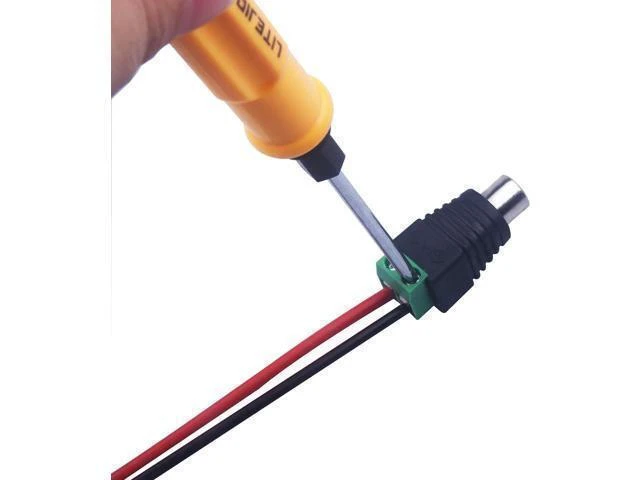 Alt view image 8 of 10 - RCA to AV Screw Terminal Connector Audio/Video Connector Speaker Wire to RCA Adapter