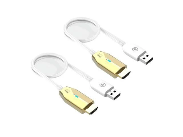 Alt view image 2 of 2 - 5G 30M Wireless HDMI-Compatible Extender Cable Audio Video Transmitter&Receiver Display Adapter for Camera PC(Gold)