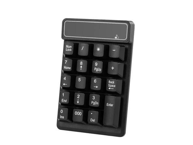 Alt view image 5 of 8 - 2.4Ghz Wireless Numeric Keypad Mechanical Feel Number Pad Keyboard 19 Keys w/ USB Receiver Water-proof for Laptop Desktop PC
