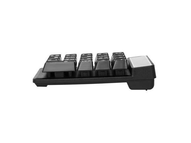 Alt view image 7 of 8 - 2.4Ghz Wireless Numeric Keypad Mechanical Feel Number Pad Keyboard 19 Keys w/ USB Receiver Water-proof for Laptop Desktop PC