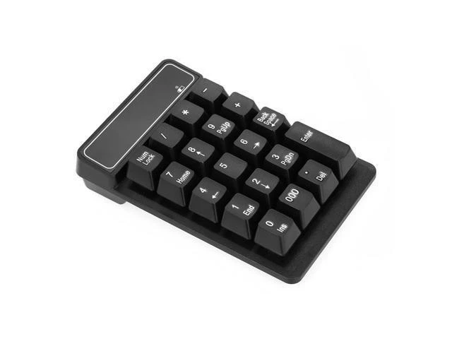 Alt view image 6 of 8 - 2.4Ghz Wireless Numeric Keypad Mechanical Feel Number Pad Keyboard 19 Keys w/ USB Receiver Water-proof for Laptop Desktop PC