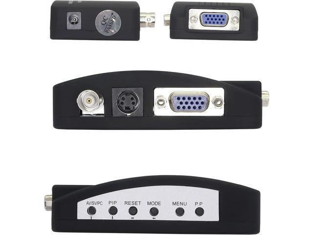 Alt view image 8 of 12 - XMSJSIY BNC to VGA Video Converter, S-Video Input to VGA Output, Supports PAL/NTSC, Easy to Install and Operate