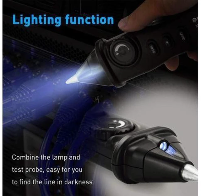 Alt view image 12 of 14 - 5900A1 Cable Finder Tone Generator Probe Kit Wire Tracker Toner Ethernet LAN Network Cable Tester Telephone Tester, Continuity Checker