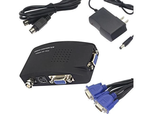Alt view image 11 of 12 - XMSJSIY BNC to VGA Video Converter, S-Video Input to VGA Output, Supports PAL/NTSC, Easy to Install and Operate