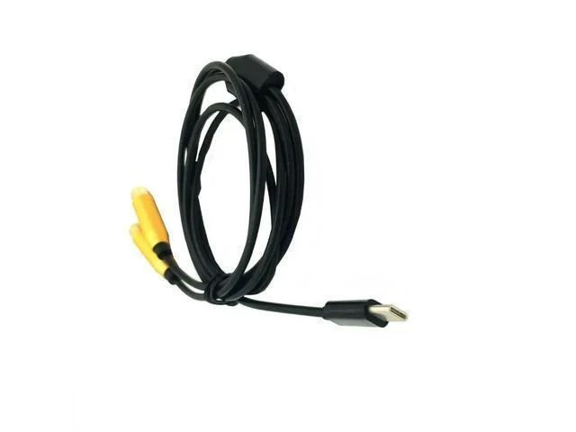 Alt view image 9 of 10 - Type-C to 2 RCA male /female audio jack Cable usb c cord for iPhone Sumsung Xiaomi Speaker Home Theater TV 0.8M