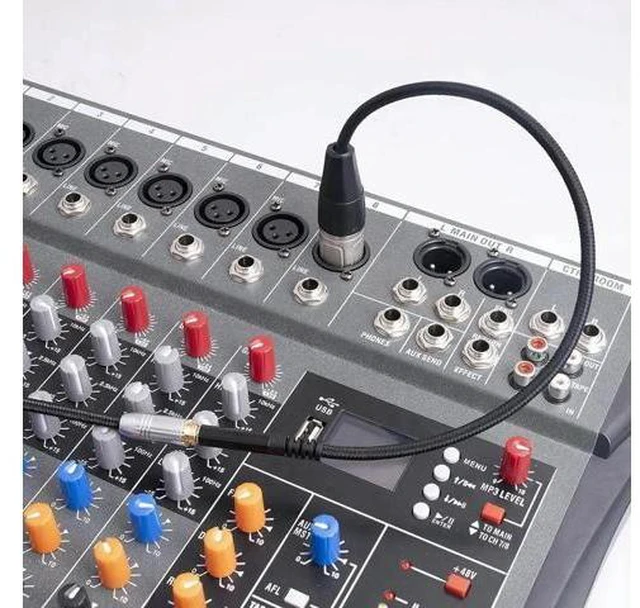 Alt view image 6 of 6 - 3.5mm Stereo Audio Adapter Cable Female To XLR Male Interconnect Cable for Microphone