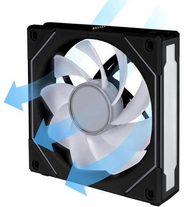 Alt view image 9 of 14 - wusu UNI FAN SL INFINITY 120 RGB BLACK REVERSE BLADE VERSION ---UF-RSLIN120-1B (No controller included)
