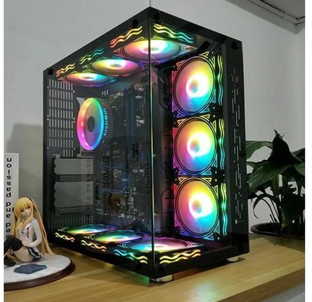 Alt view image 7 of 10 - 120mm PC Computer Ultra Cooler Fan RGB 12cm 12V 6Pin Desktop CPU PC Case Slient Cooling Clooer Fan rgb Control Box Easy Install