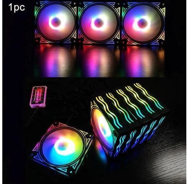 Alt view image 8 of 10 - 120mm PC Computer Ultra Cooler Fan RGB 12cm 12V 6Pin Desktop CPU PC Case Slient Cooling Clooer Fan rgb Control Box Easy Install