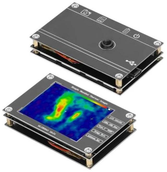 Alt view image 11 of 12 - Handheld multi-functional 2.8 thermal imager MLX90640 digital infrared thermal imaging temperature detection inspection tool