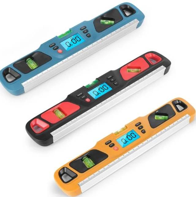 Alt view image 11 of 12 - HW-200 Digital Leveling Instrument - Angle Measuring Tool - Horizontal Leveling Instrument - Multi-parameter Digital Angle Measuring Tool - Electronic Slope Meter yellow