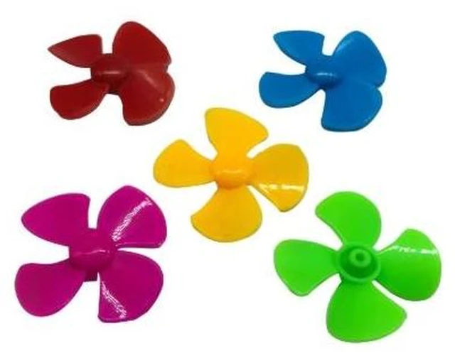 Alt view image 6 of 10 - 40MM multi-color four-blade propeller aircraft, propeller, fan blade, model ship, DIY fixed-wing construction