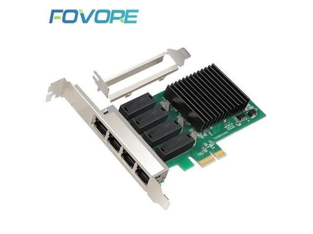 Alt view image 7 of 12 - 4 port gigabit network card 4 RJ45 port PCI-E PCI Express Network adapter with realtek 8111H TXA066