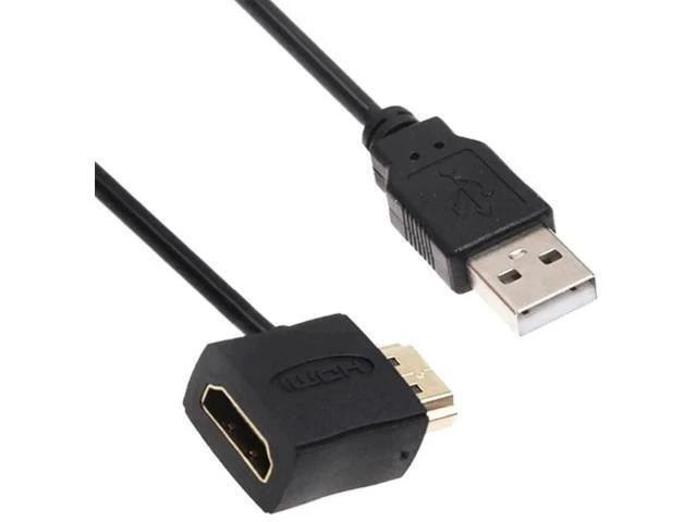 Alt view image 8 of 12 - Car USB to HDMI Fast Charging Cable, USB Male to HDMI Male and Female Conversion Power Cable, Only for Car Charging Use Length 50CM