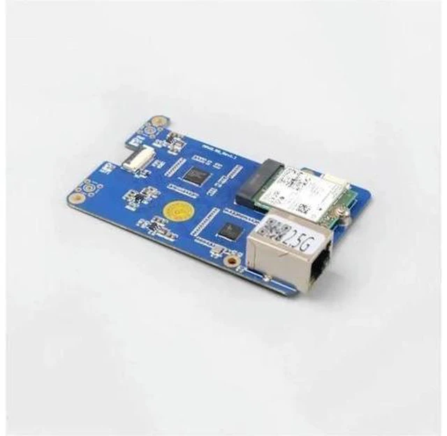 Alt view image 6 of 8 - JAENFONG MPW2.5G for Raspberry Pi 5 Expansion Board PCIE to 7 2.5G ETH with Module Antenna RTL8125 M.2 Ekey for RPI 5