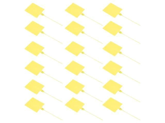 Alt view image 2 of 2 - Zip Tie Tags 100Pcs Cable Label Ties with Tag Markers Plastic Wire Zip Ties for Bundling Fixing Clothes Cables Logistics Garage For Logistics Use Backpack Luggage