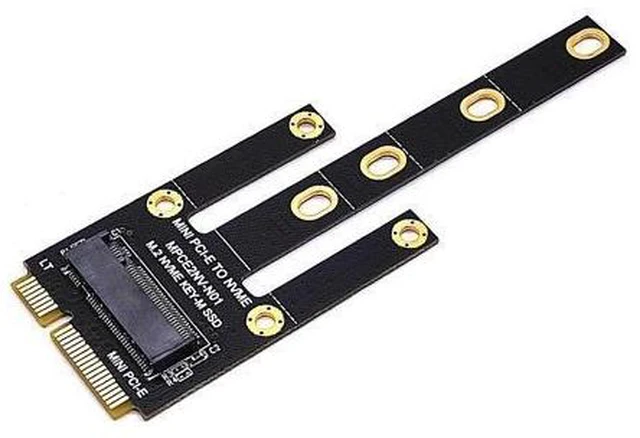 Alt view image 6 of 10 - MPCIE to KEY-M Expaon Slot, MINIPCI-E to NVME M2 Adapter Card, WIFI Interface to M.2 Drive