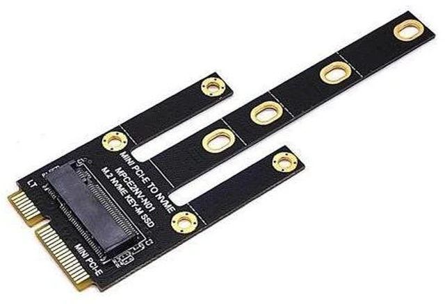 Alt view image 9 of 10 - MPCIE to KEY-M Expaon Slot, MINIPCI-E to NVME M2 Adapter Card, WIFI Interface to M.2 Drive