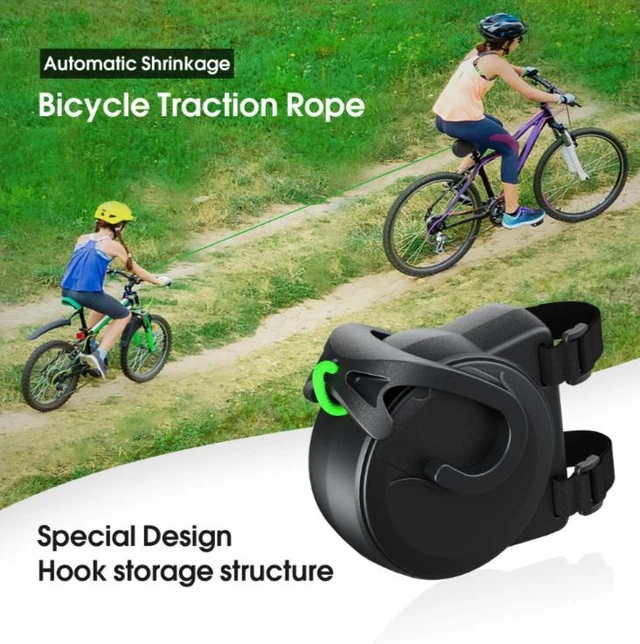 Alt view image 12 of 12 - Bicycle trailer towing device, parent-child bicycle trailer rope, Bicycle Tow Rope