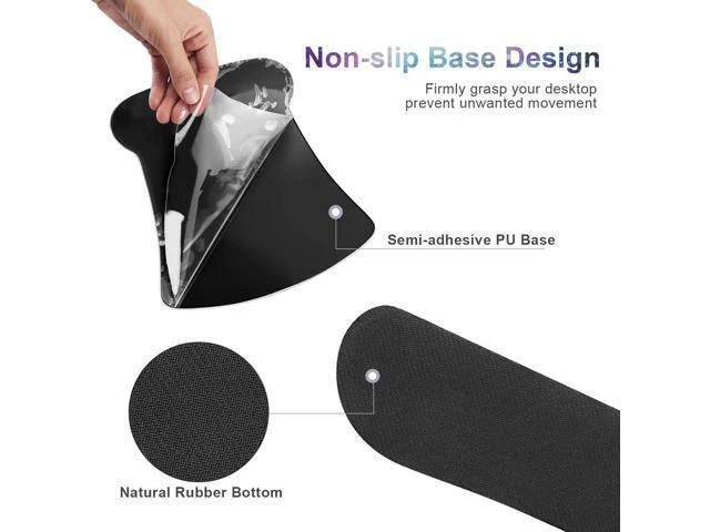 Alt view image 12 of 14 - Mouse Pad with Wrist Support and Keyboard Wrist Rest Pad Set Ergonomic Mouse Pads for Computers Laptop Non-Slip Comfortable Mousepad w/Raised Memory Foam for Easy Typing & Pain Relief (Galaxy)