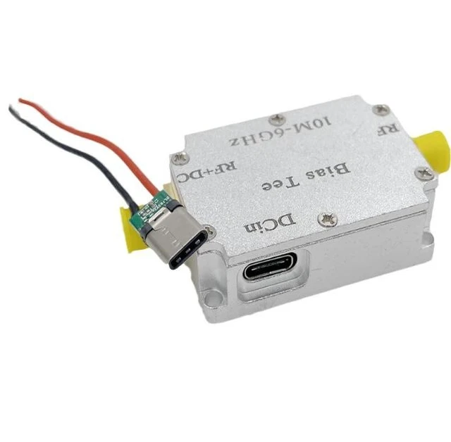 Alt view image 3 of 4 - Microwave capacitor, RF feed box, biaser, coaxial feed, RF isolation, 10M-6GHz, low insertion loss