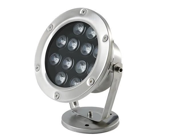 Alt view image 2 of 2 - 9W Led Underwater RGB Pool Light, Waterproof Submersible Light with Stainless Steel Housing, Adjustable for Fish Tanks, Fountains, and Gardens