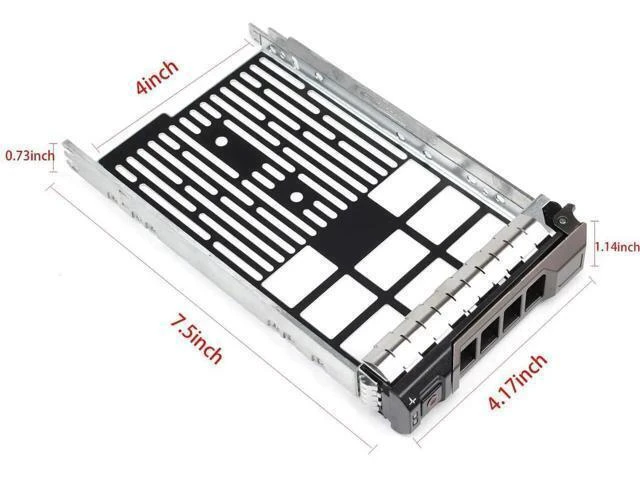 Alt view image 13 of 14 - Pack-4, Hard Drive Tray Caddy for D.ell Poweredge Series 11/12/13 Generation Models 3.5" SAS/SATA R320 R430, R530, R730, T430, T630, R420, R520, R720, T420, T620, R410, R510, R710, T410, T610 T710