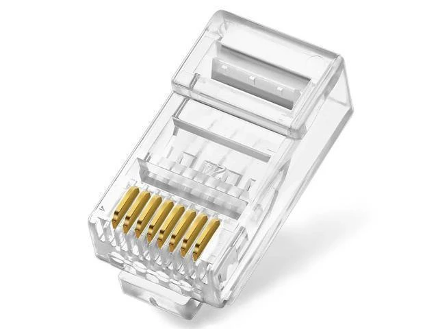 Alt view image 2 of 2 - FOR 100PCS/Box CAT6 RJ45 crystal head CAT5E Network connector RJ45 8P8C network cable connector