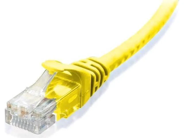 Alt view image 7 of 10 - JAENFONG CAT6 Ethernet Cable LAN Network RJ45 Internet Patch Cord 10Pack Yellow 5ft Bare Copper 5 ft.
