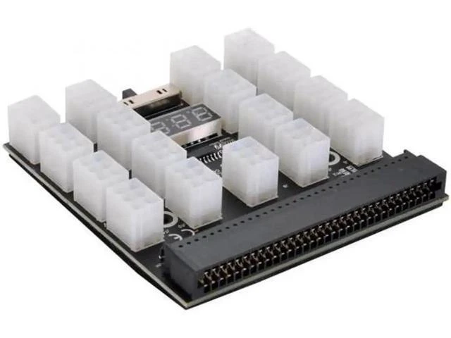 Alt view image 13 of 14 - 1200W Server PSU Power Supply Breakout Board Adapter with 17 Ports ATX 6 Pin for DPS-800GB 1200FB 1200QB