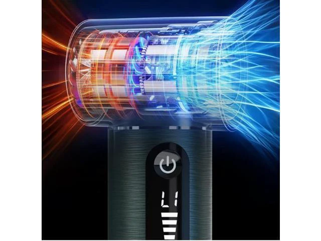 Alt view image 8 of 10 - Duster with powerful fan 130,000 revolutions duster cross-border vehicle-mounted vacuum cleaner electric tool D15S aluminum alloy