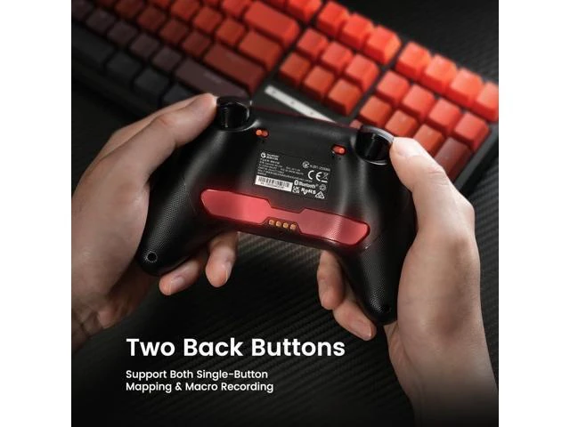 Alt view image 13 of 14 - GameSir Nova Lite 2 Wireless PC Controller with Hall Effect Joysticks & Triggers, 2.4G & Wired 1000Hz Polling Rate, Remappable Buttons - Compatible with PC/Switch/Steam/Android (White)