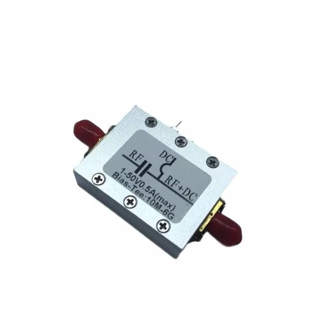 Alt view image 7 of 12 - Radio frequency isolation transformer, biaser, coaxial feed, Bias Tee, 10MHz - 6GHz low insertion loss