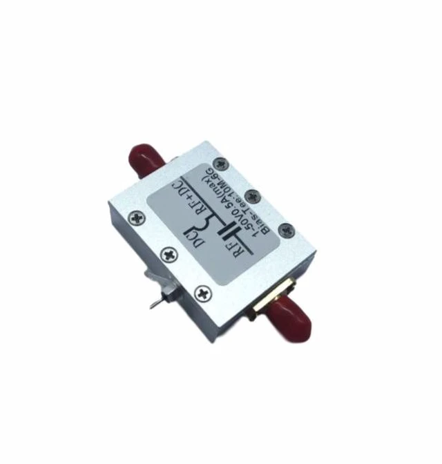 Alt view image 8 of 12 - Radio frequency isolation transformer, biaser, coaxial feed, Bias Tee, 10MHz - 6GHz low insertion loss
