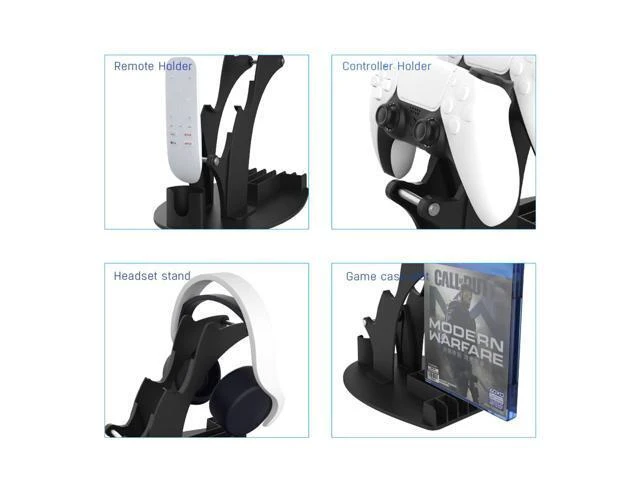 Alt view image 9 of 12 - Universal Controller Bracket Remote Controller Stand Holder Game Disc Storage for PS5 PS4 Xbox Switch Game Accessories
