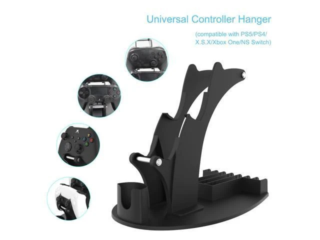 Alt view image 10 of 12 - Universal Controller Bracket Remote Controller Stand Holder Game Disc Storage for PS5 PS4 Xbox Switch Game Accessories