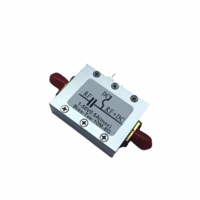 Alt view image 12 of 12 - Radio frequency isolation transformer, biaser, coaxial feed, Bias Tee, 10MHz - 6GHz low insertion loss
