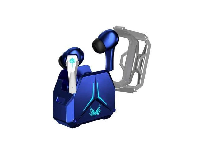 Alt view image 6 of 10 - Xmenha Blue True Wireless Earbuds with Mic Microphone Bluetooth 5.3 TWS Wireless Gaming Earbuds Low Latency Blue Tooth Ear Buds in Ear Headphones Bluetooth Ear Buds Earphones for iPhone Android