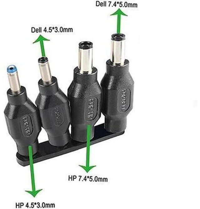 Alt view image 12 of 12 - 38 PCS Universal Laptop DC Power Adapter Tips 5.5 mm x 2.1 mm DC AC Power Adapter Kits Connector for Thinkpad Power Supply Plug Jack Sets