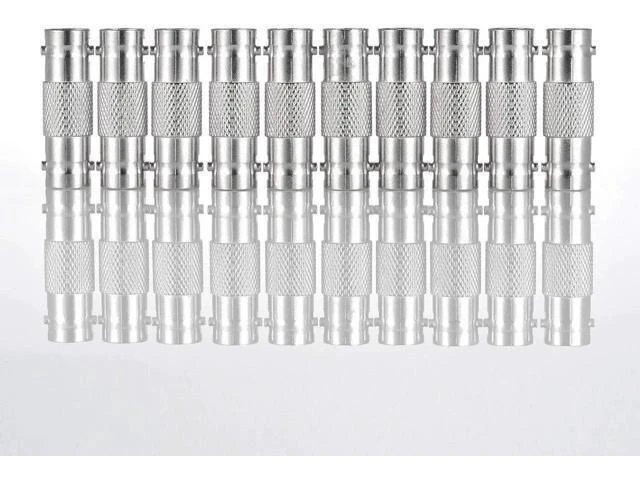 Alt view image 10 of 14 - JAENFONG 30 Pack BNC Female to BNC Female CCTV Security Camera Adapter Coupler Straight Extender Connector