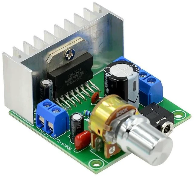 Alt view image 7 of 12 - TDA7297 power amplifier board power amplifier board dual-channel noise-free 12V power amplifier board fe-9720b