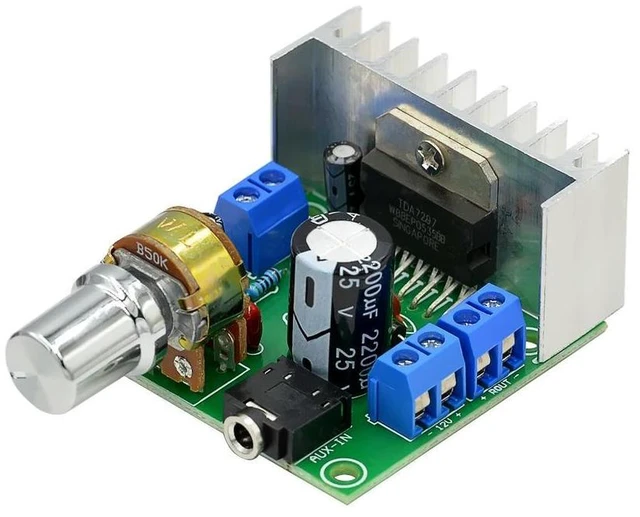 Alt view image 8 of 12 - TDA7297 power amplifier board power amplifier board dual-channel noise-free 12V power amplifier board fe-9720b