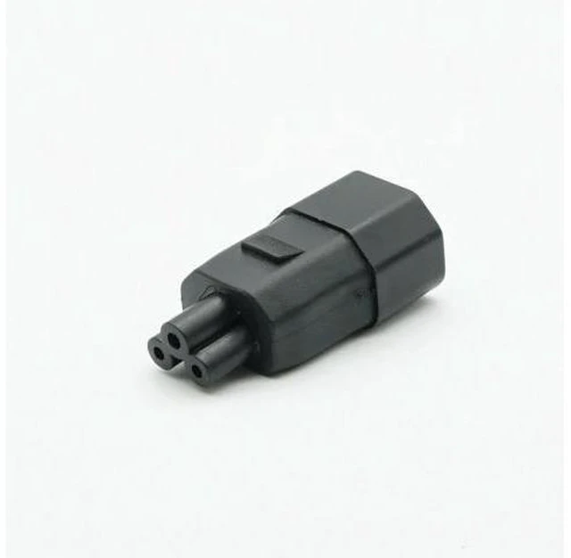 Alt view image 2 of 2 - IEC 320 C14 male to IEC C5 AC adapter C14 to C5 Adapter AC Power Plug Adapter
